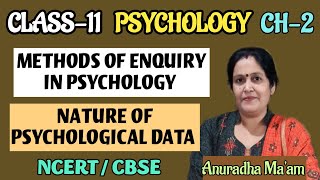 Nature of Psychological Data | psychology | class 11th | Chapter-2 |