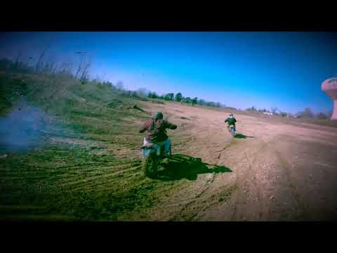 POSITIVE VIBES - muddy FPV Drone chases dirt bikes