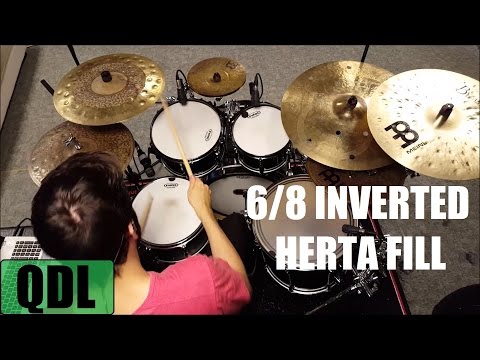 6/8 Inverted Herta Fill - QUICK DRUM LESSON