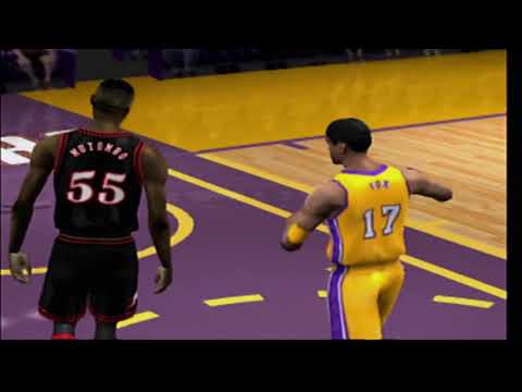 NBA Live 2002 Quick Look at Game Menu Retro Video Game