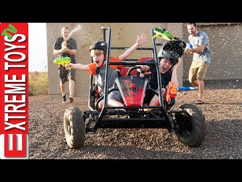 Super Soaker Battle! Spooky Creature in the Warehouse Spotted!