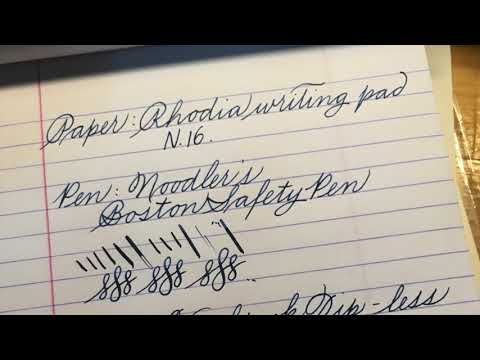 Parker Quink on different paper