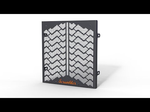 CX500, 650 - GL500, 650 Custom Radiator Cover - Scrambler Version