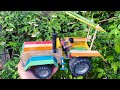 Amazing Mini Tractor Bullock Cart From Wood Stick L DIY Woodworking Projects