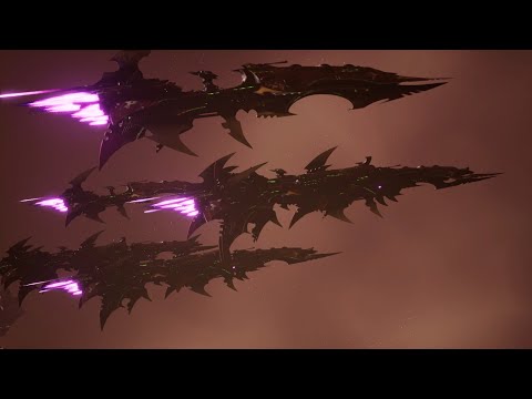 Skalgrim Mod 2021: Spears of Khaine - Dark Eldar vs Space Marines - Battlefleet Gothic Armada 2