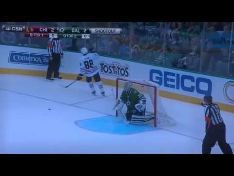 Patrick Kane Shootout Goal vs  Stars 10 9 14