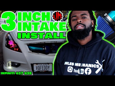 How to install 3 inch intake infiniti G37 Q40 G35 sedan coupe 370z