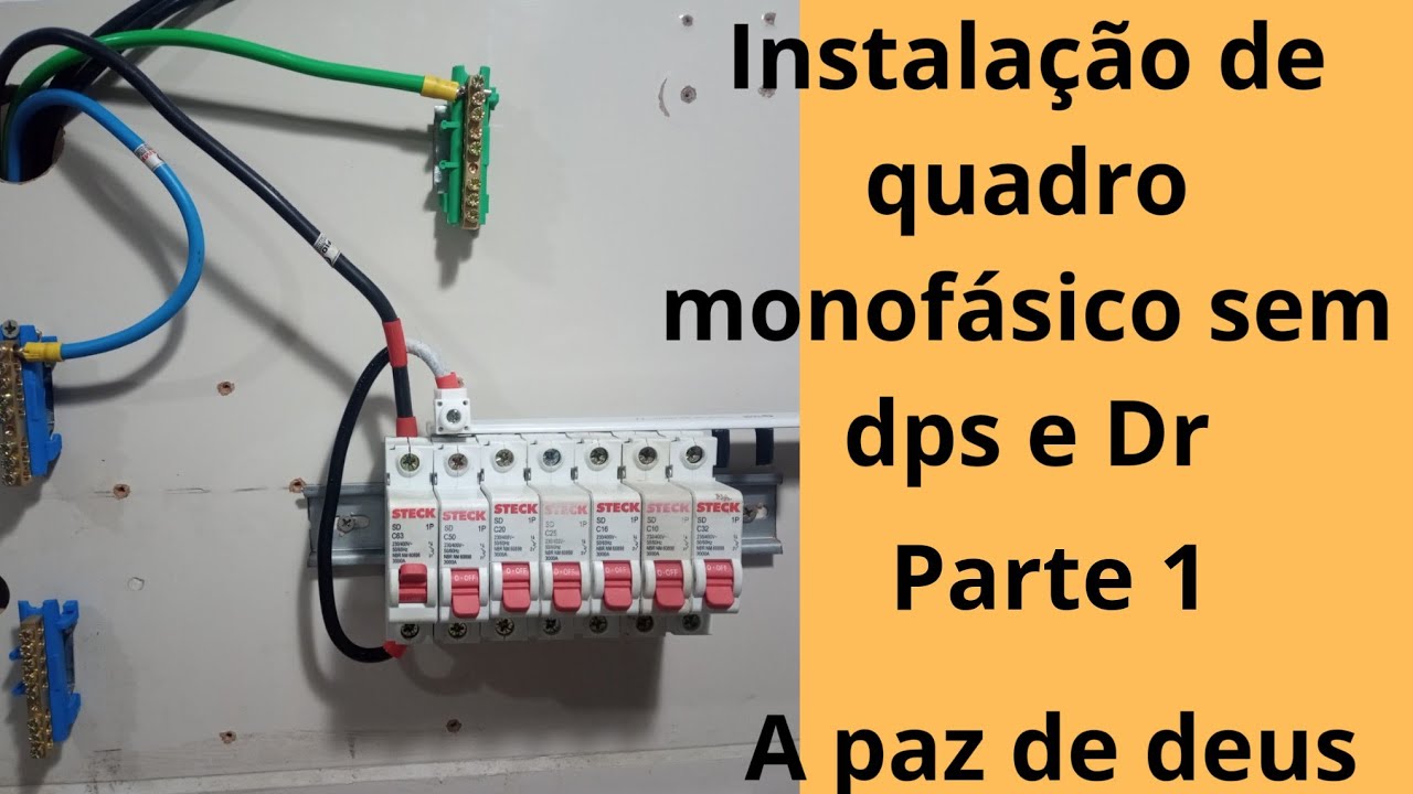 instalação de quadro monofásico sem DPS e Dr