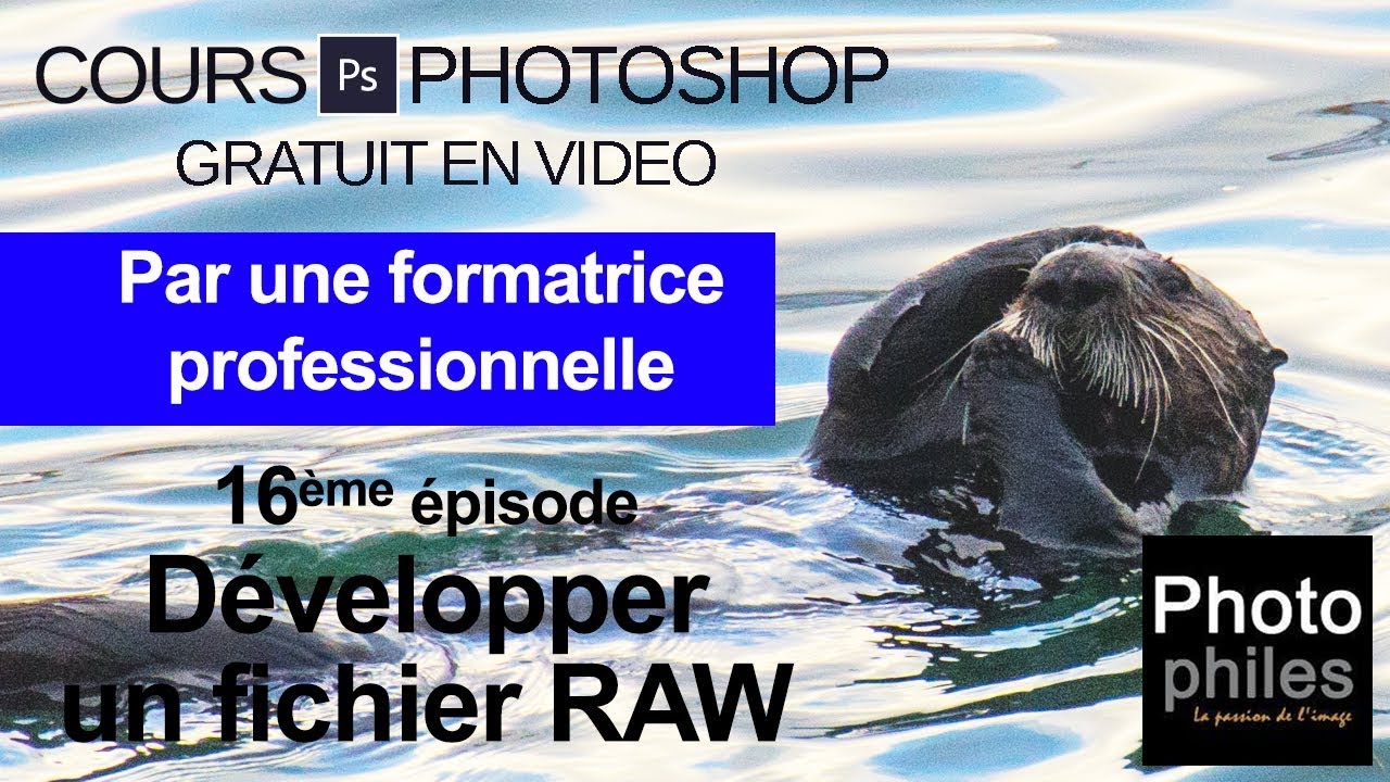 N°16 Cours PHOTOSHOP : Développer les fichiers RAW avec Camera Raw