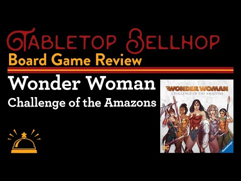 REVIEW of Wonder Woman Challenge of the Amazons, a cooperative programmed movement board game