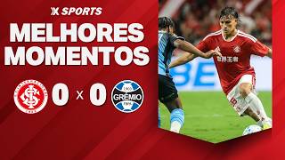 INTERNACIONAL 0 X 0 GRÊMIO - MELHORES MOMENTOS - BRASILEIRÃO