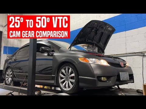 K24 50º VTC Cam Gear Upgrade Comparison