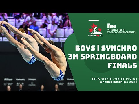 Плавание LIVE | Diving | FINALS | Boys | 3m Springboard Synchro | World Junior Championships 2022