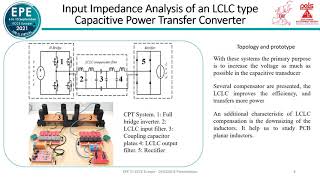 Input Impedance Analysis of an LCLC type Capacitive Power Transfer Converter