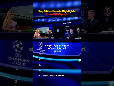 Top 5 Most Iconic Highlights From CBS Sports #footballrankings