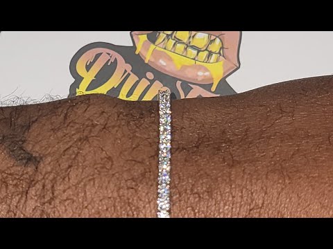 Driptalkjewelry 3mm 925 Silver Moissanite Tennis Bracelet