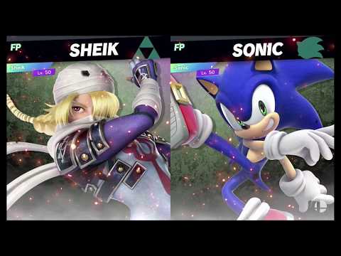 Super Smash Bros Ultimate Amiibo Fights – Request #12537 Sheik vs Sonic