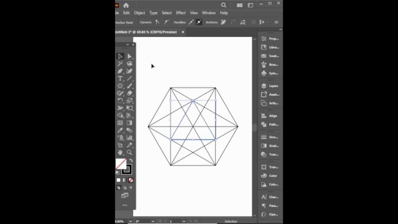 Mitsubishi Logo Design in Adobe Illustrator