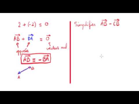 04 - Opposé d'un vecteur