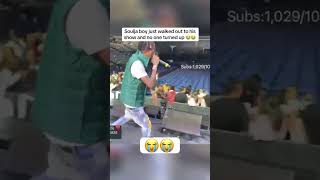 Soulja boy just walked out to his show and no one turned up 😭😭 #souljaboy #ddg