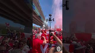 Vancouver is on fire for Canada???????? #worldcup #vancouver
