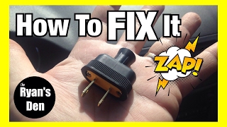 DIY HOW TO CHANGE A TWO PRONG PLUG ON A LAMP
