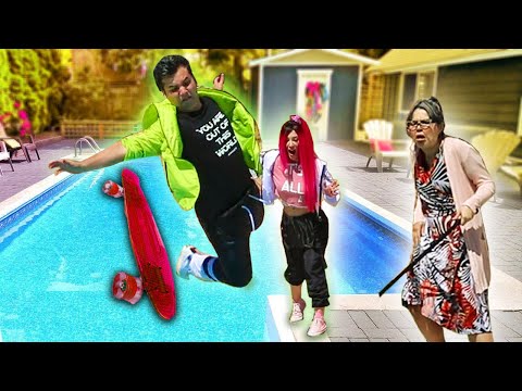 MALOUCOS EM: ACIDENTE DE SKATE NA PISCINA ! ( História Engraçada )