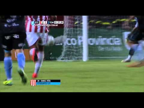 Gol de Vera. Estudiantes 2 Temperley 1.Fecha 12.Torneo Primera División 2015.FPT