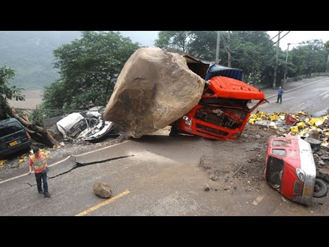 20 AMAZING Biggest Trucks & Excavator Driving Skills | Extreme Dangerous Heavy Truck Rescue Fails