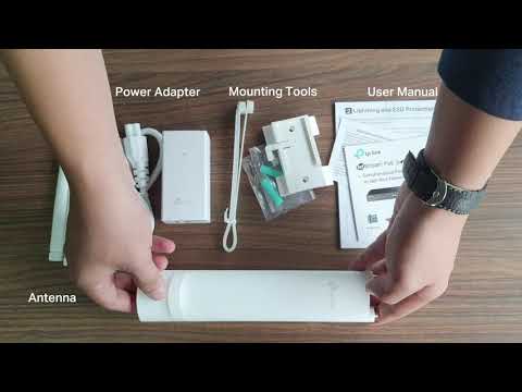 TP-Link EAP110 N-Outdoor Wireless Access Point, IP65 / EAP110-OUTDOOR video