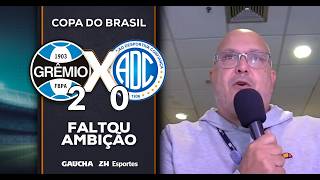 CCD COMEMORA VITÓRIA, MAS FAZ UM ALERTA: "PODERIA TER GOLEADO" | GRÊMIO 2x0 CONFIANÇA | 21/04/2026