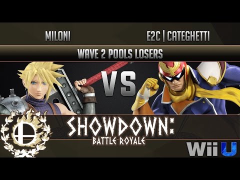 Showdown Battle Royale WAVE 2 POOLS LOSERS - Miloni (Cloud) vs E2C | Categhetti (Captain Falcon)