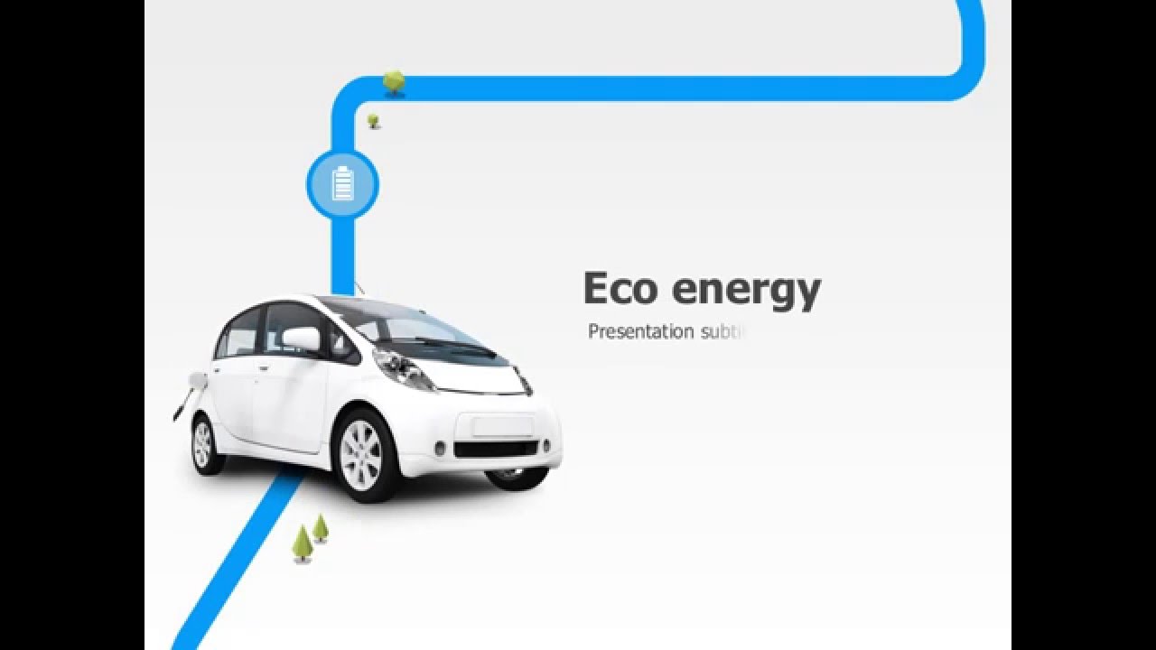 Green Car Animated PPT