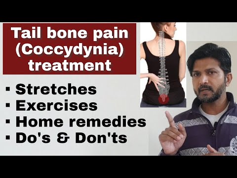 Tail bone pain relief exercises and home remedies in...
