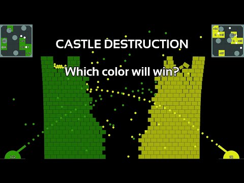 Marble Race x Castle Destruction x Add or Release 2023 #1 - Which color will win?