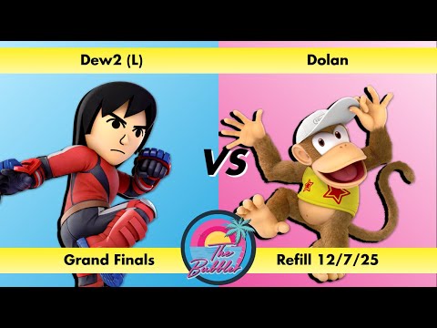 Dew2 (L) (Mii Brawler) vs Dolan (Diddy Kong) - Grand Finals Refill 12/7/25