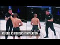 REFEREES VS FIGHTERS - MMA COMPILATION / REFEREE CHOKES FIGHTERS [HD] 2024