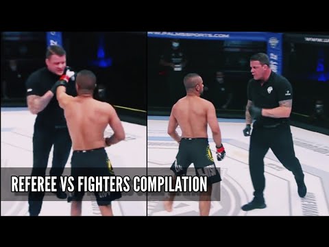REFEREES VS FIGHTERS – MMA COMPILATION / REFEREE CHOKES FIGHTERS [HD] 2024