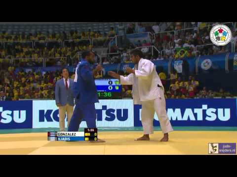 Judo 2013 World Championship Rio de Janeiro: Gonzalez (CUB) - Iliadis (GRE) [-90kg] semi-final
