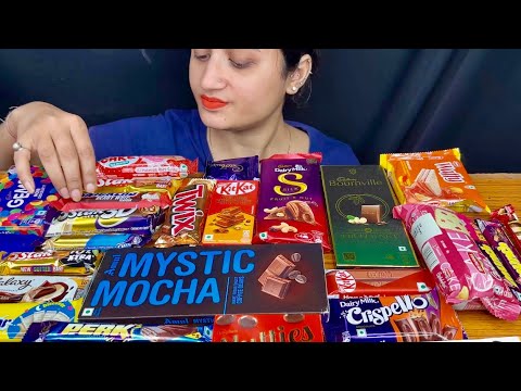 ASMR CHOCOLATE PARTY DAIRY MILK ALMOND,AMUL VELVET,KITKAT,DARK CHOCOLATE|VALENTINES DAY SPECIAL ASMR