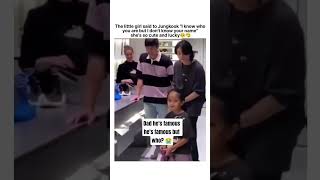 Download lagu lil girl ' I know his face but I don't know his name ' 😭 jk fan fr 💜 #jungkook #bts #jk mp3