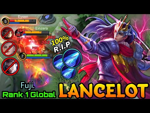 Deadly Phantom Execution Lancelot Perfect Play - Top 1 Global Lancelot Fuji. - MLBB