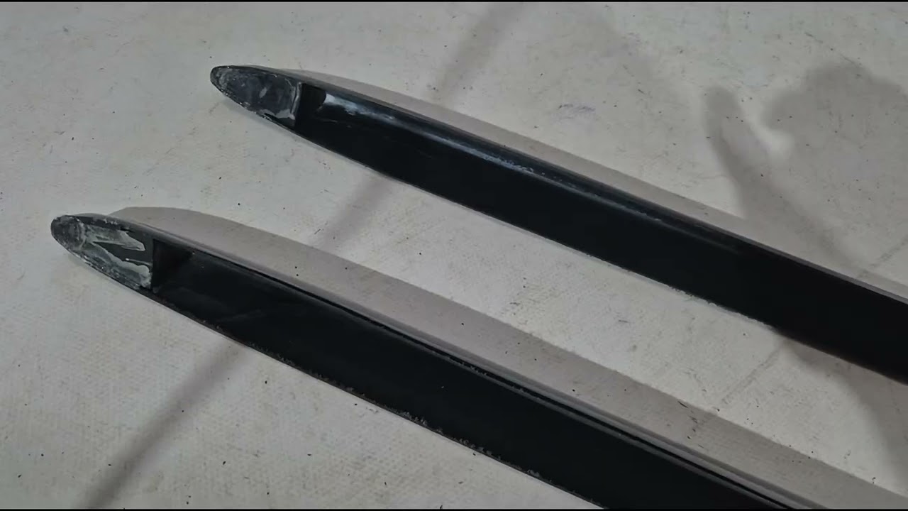 Audi A5 2007-2015 гг. Боковые Пороги DPT (Черный Глянец) Video 1