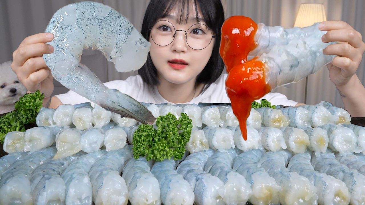 탱글탱글 생새우 먹방🦐FRESH RAW SHRIMP MUKBANG ASMR