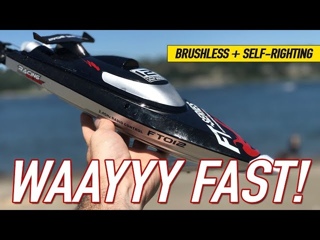 FASTEST Brushless Self Righting RC Boat - FeiLun FT012 RC High Speed Racing Boat Review & Water Test