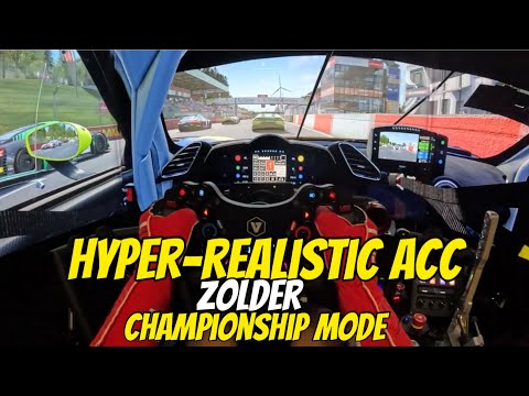 HYPER-REALISTIC Sim Racing – ACC Championship – Zolder | Simucube 2 Ultimate – 6 DOF Sim Motion