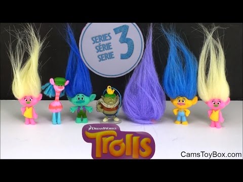 Dreamworks Trolls Blind Bags Series 3 Prince Gristle Branch Surprise Opening Toy Review Kids Fun Video