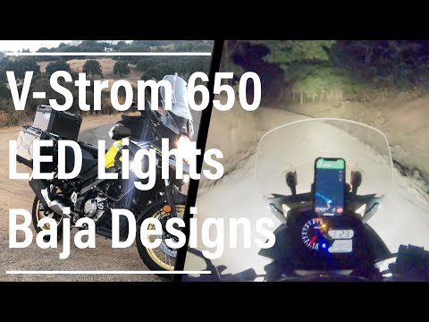 Baja Designs Squadron Pro lights review - V-Strom 650 modifications - Auxiliary lighting - Modified