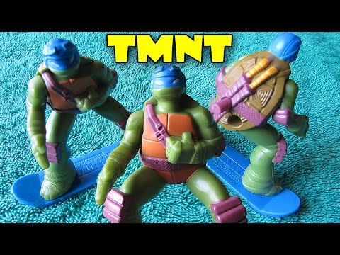 TMNT  - Teenage Mutant Ninja Turtles with Skateboard Cars and Sword by JeannetChannel Video