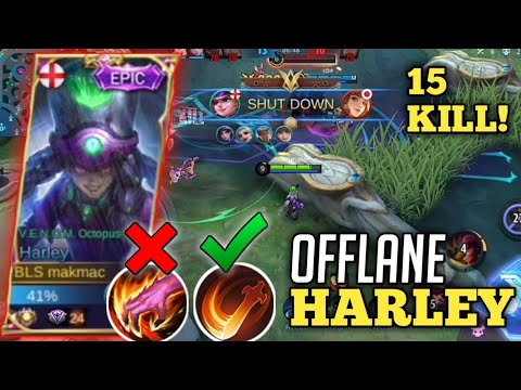 HARLEY OFFLANE + SPELL EXECUTE = AUTO DELETE | TOP GLOBAL HARLEY (MLBB)
